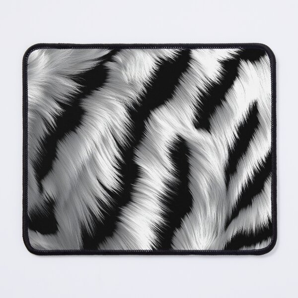 Item preview, white tiger fur skin seamless pattern print designed and sold by dcrc.