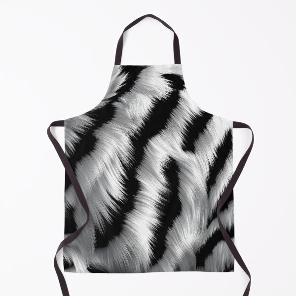 Item preview, white tiger fur skin seamless pattern print designed and sold by dcrc.