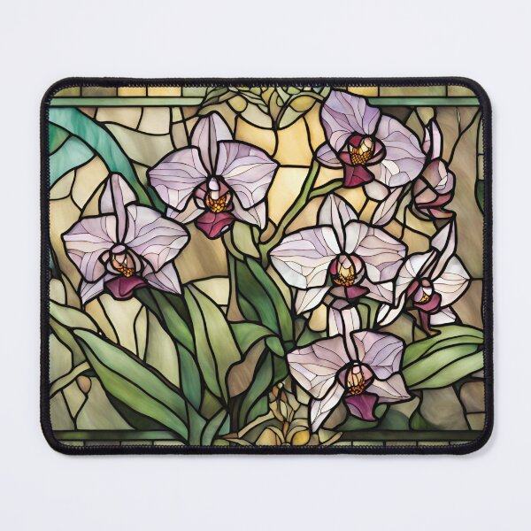 Item preview, Stained Glass Orchids designed and sold by StoryofPieces.