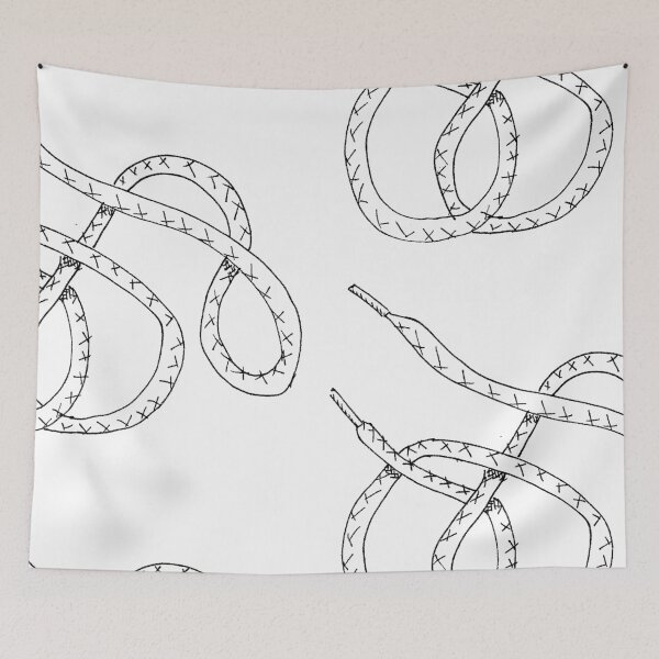 Item preview, Shoelace Illustration Black version 1 designed and sold by MagentaTwilight.