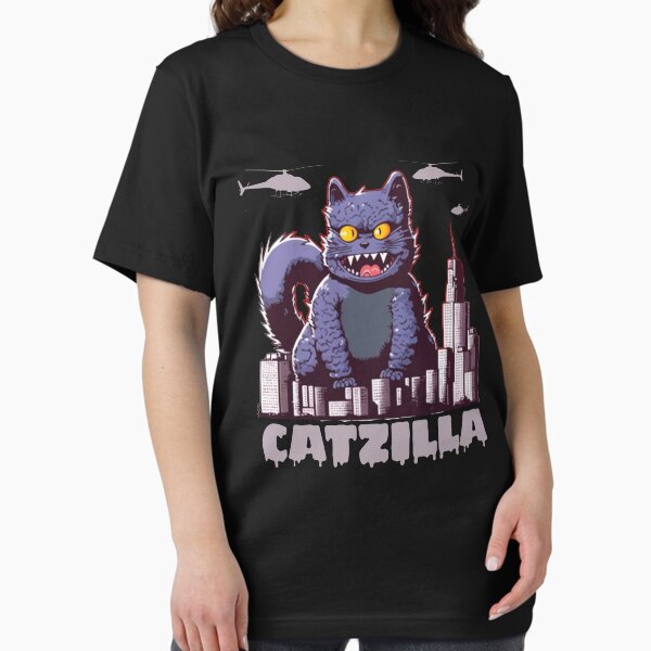 Item preview, catzilla  funny cute cat art japanese designed and sold by CHAKSTYLE.