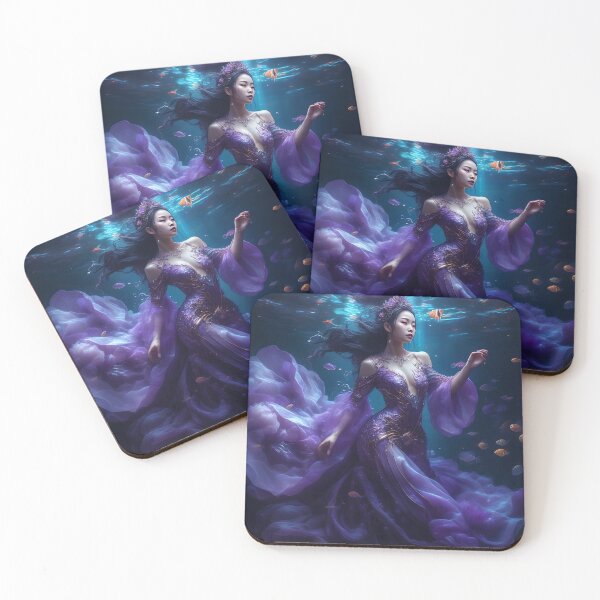 Item preview, Purple Underwater Couture Gown designed and sold by Fantasy-Fashion.