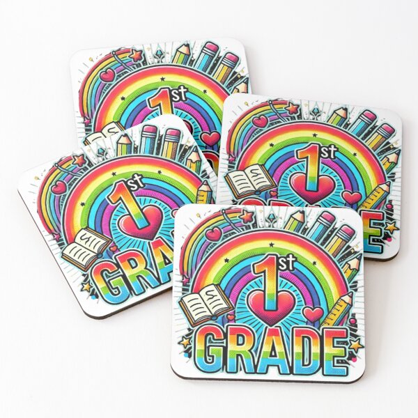 Item preview, First Grade Rainbow Girls Boys Teacher Team 1st Grade Squad  designed and sold by SztylishDesigns.