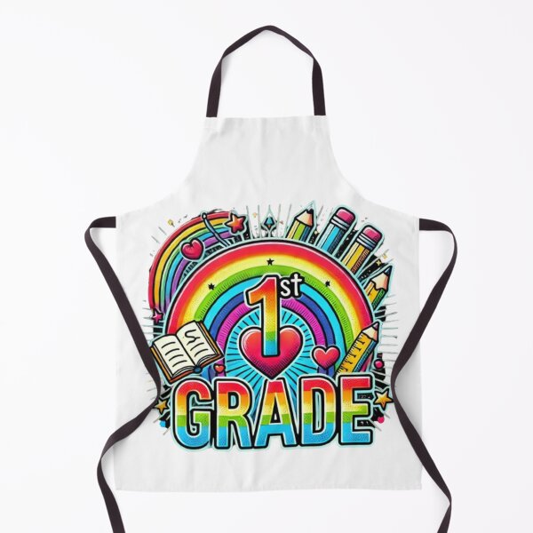 Artikelvorschau, Regenbogen-Lehrerteam der ersten Klasse für Mädchen und Jungen, 1. Klasse-Kader entworfen und verkauft von SztylishDesigns.