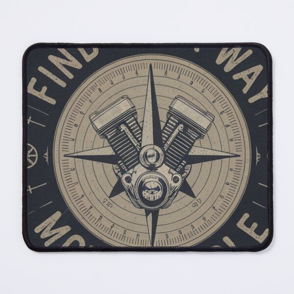 Item preview, Moto Freak: Motorcycle Compass T-Shirt Design designed and sold by StyleSwitch.