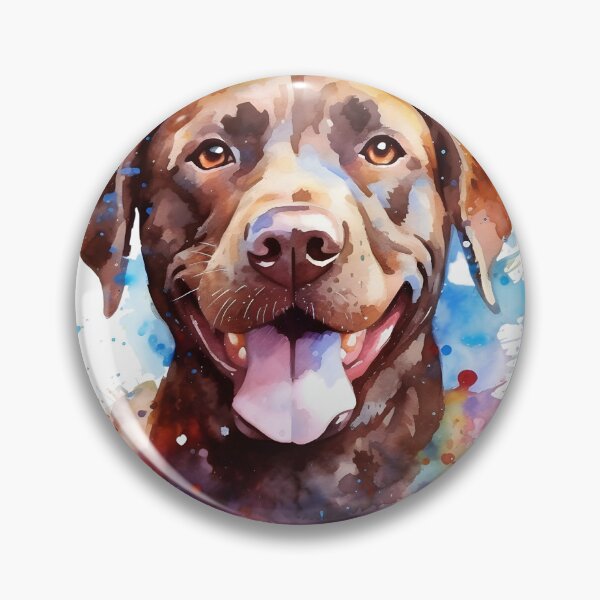 Item preview, Chocolate Lab | Colorful Watercolor Design #8 designed and sold by MatsurexDesigns.