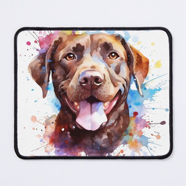 Item preview, Chocolate Lab | Colorful Watercolor Design #8 designed and sold by MatsurexDesigns.