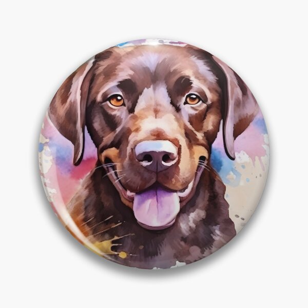 Item preview, Chocolate Lab | Colorful Watercolor Design #7 designed and sold by MatsurexDesigns.