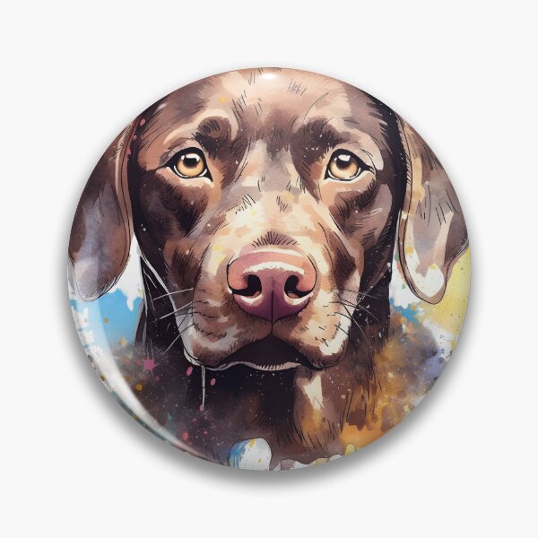 Item preview, Chocolate Lab | Colorful Watercolor Design #6 designed and sold by MatsurexDesigns.