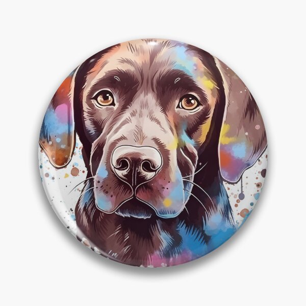 Item preview, Chocolate Lab | Colorful Watercolor Design #5 designed and sold by MatsurexDesigns.