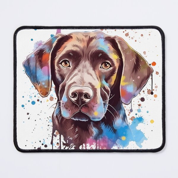 Item preview, Chocolate Lab | Colorful Watercolor Design #5 designed and sold by MatsurexDesigns.