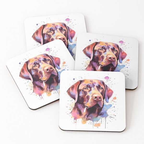 Item preview, Chocolate Lab | Colorful Watercolor Design #3 designed and sold by MatsurexDesigns.