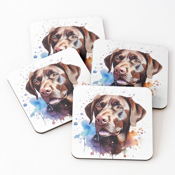 Item preview, Chocolate Lab | Colorful Watercolor Design #2 designed and sold by MatsurexDesigns.