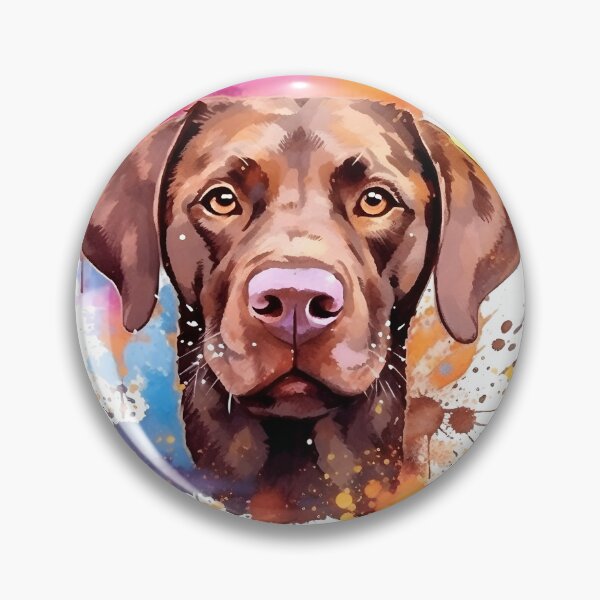 Item preview, Chocolate Lab | Colorful Watercolor Design #1 designed and sold by MatsurexDesigns.