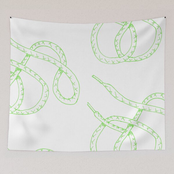 Item preview, Shoelace Illustration Neon Green version 1 designed and sold by MagentaTwilight.