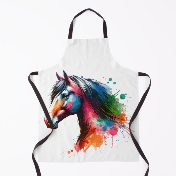 Item preview, Brown and White Horse Watercolor designed and sold by Catherine Harrison.