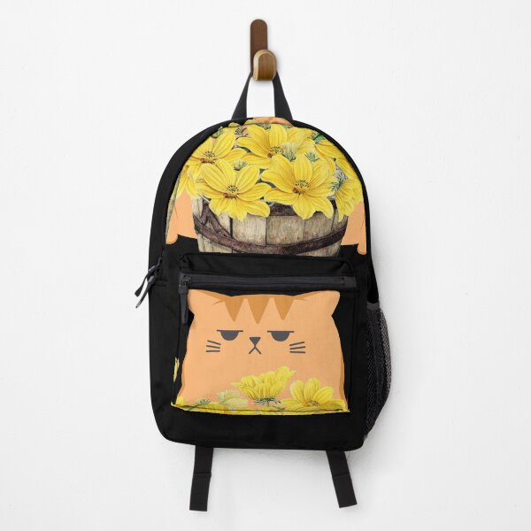 Item preview, Orange Cat Owner Yellow Flowers designed and sold by CCKimShop.