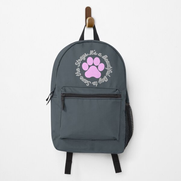 Item preview, It’s a beautiful day to save the strays (pastel pink and gray) designed and sold by kylie-kd.