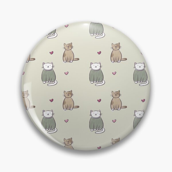 Item preview, Hand-drawn style cat pattern designed and sold by WowCustomDesign.