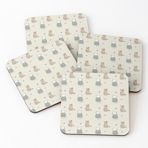 Item preview, Hand-drawn style cat pattern designed and sold by WowCustomDesign.