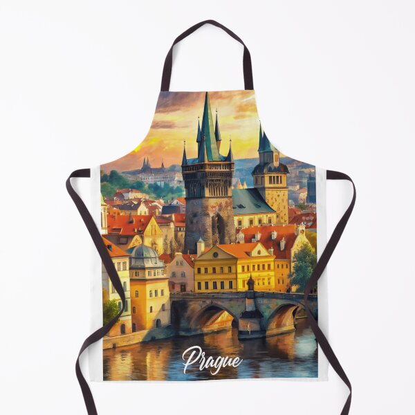 Item preview, Prague Travel Poster designed and sold by CreativaPremium.