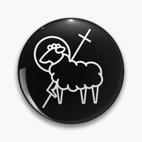 Aperçu de l'œuvre Mouton tenant une croix (Grand) créée et vendue par ShepherdsStore.