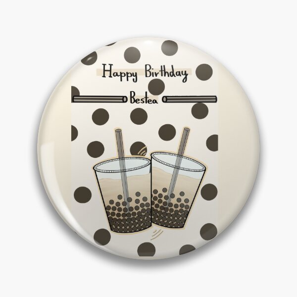 Item preview, Happy Birthday bestea - pun card (bubble tea) + extra boba  designed and sold by Whitetiger5690.