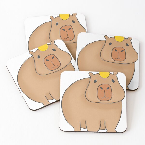 Item preview, Capybara with orange designed and sold by LisaTrincaArt.