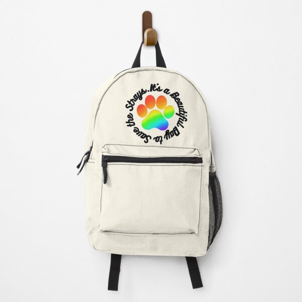 Item preview, It’s a beautiful day to save the strays (Rainbow and Black) designed and sold by kylie-kd.