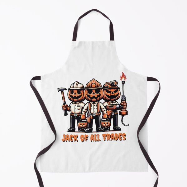 Item preview, Jack of all trades - The jack-o-lantern tradies have their work cut out for them this Halloween! designed and sold by geetarv.