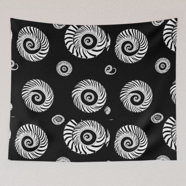 Item preview, Abstract Seamless Pattern with White Spirals designed and sold by hjian8219.