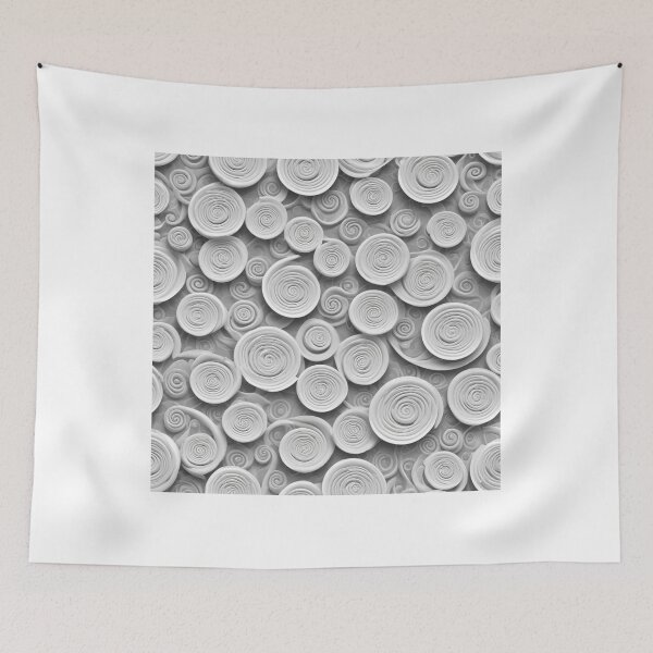 Item preview, Abstract Seamless Pattern with White Spirals designed and sold by hjian8219.