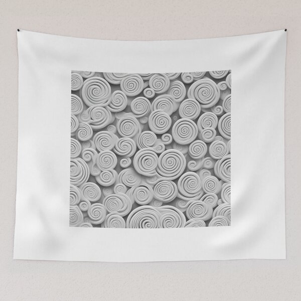Item preview, Abstract Seamless Pattern with White Spirals designed and sold by hjian8219.