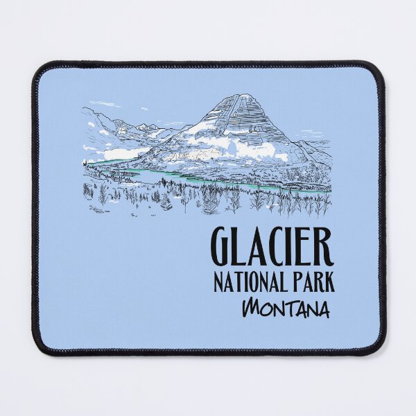 Item preview, Glacier National Park Montana Illustration designed and sold by kiwi91.