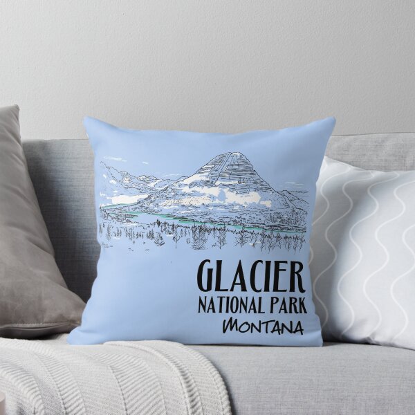 Item preview, Glacier National Park Montana Illustration designed and sold by kiwi91.