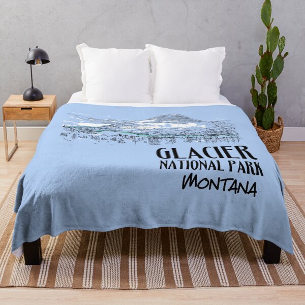 Item preview, Glacier National Park Montana Illustration designed and sold by kiwi91.