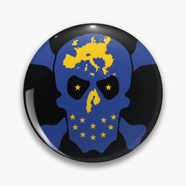 Item preview,  EUROPEAN RUIN FLAG ROPE IN- European Union -  - Jolly Roger Skull -  designed and sold by pelagio.