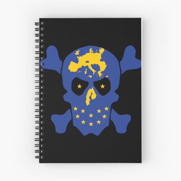 Item preview,  EUROPEAN RUIN FLAG ROPE IN- European Union -  - Jolly Roger Skull -  designed and sold by pelagio.