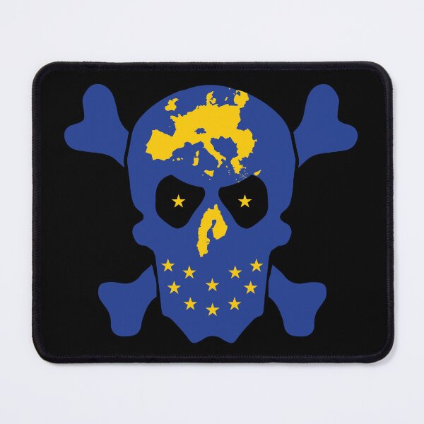 Item preview,  EUROPEAN RUIN FLAG ROPE IN- European Union -  - Jolly Roger Skull -  designed and sold by pelagio.