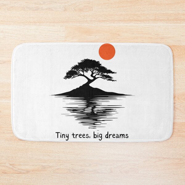 Item preview, Tiny trees, big dreams - Inspirational Bonsai Art designed and sold by teez4dayz.