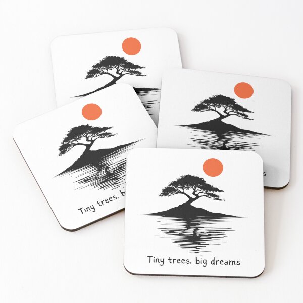 Item preview, Tiny trees, big dreams - Inspirational Bonsai Art designed and sold by teez4dayz.