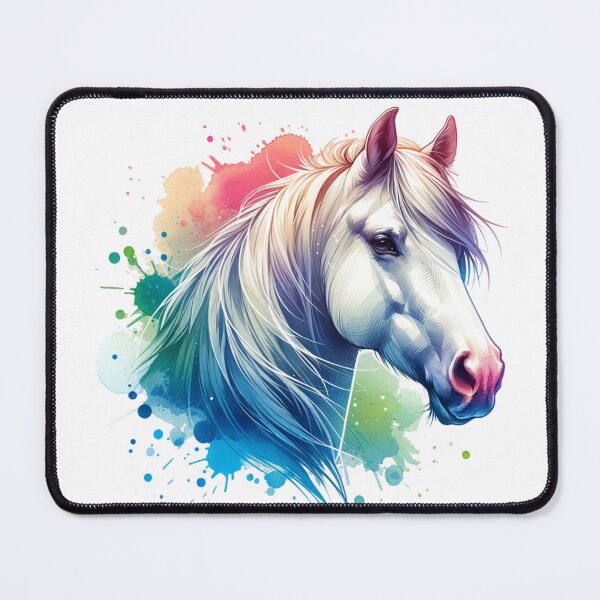 Item preview, White Horse Watercolor designed and sold by Catherine Harrison.