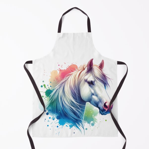 Item preview, White Horse Watercolor designed and sold by Catherine Harrison.