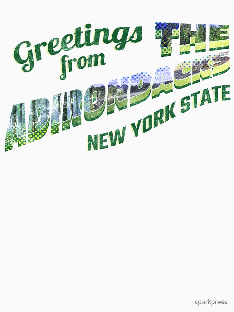 Adirondack Vintage Postcard-style Design Gift Souvenir | Greetings from The Adirondacks, New York by sparkpress
