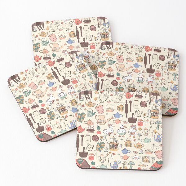 Item preview, cottagecore chicken coop farmhouse ducks designed and sold by Gossip Rag.
