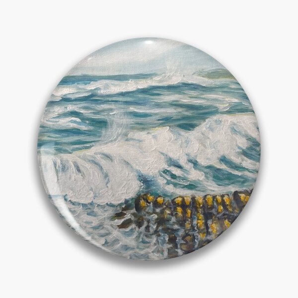 Item preview, Ocean wave near Viejo San Pedro, Cantabria, Spain designed and sold by MarthaTownerArt.