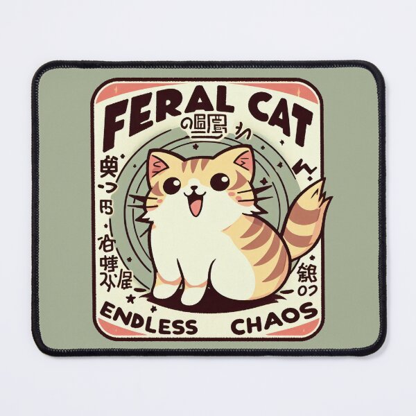Item preview, Feral Cat Endless Chaos designed and sold by RafaelLima7.