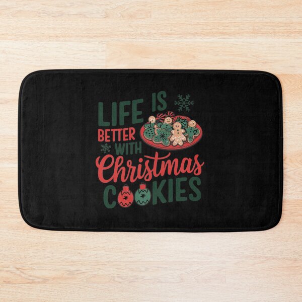 Item preview, Life is better with Christmas cookies designed and sold by festivefunction.