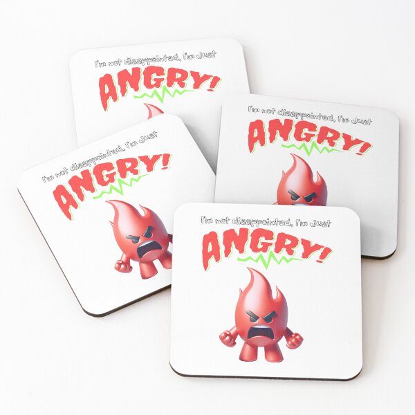 Item preview, I'm not disappointed, I'm just ANGRY!!! Funny Angry flame character design  designed and sold by geetarv.