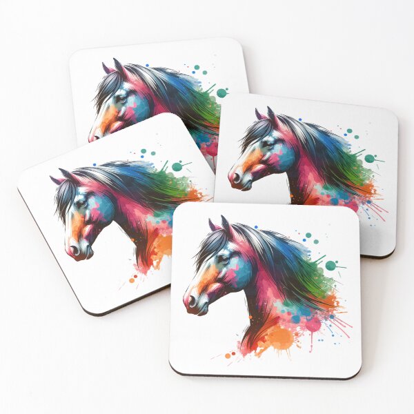 Item preview, Brown and White Horse Watercolor designed and sold by Catherine Harrison.